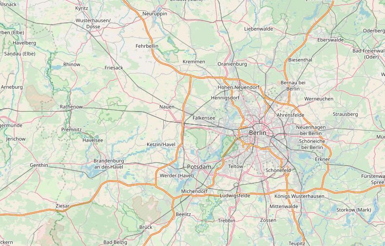 Map Deutschland c OpenStreetMap